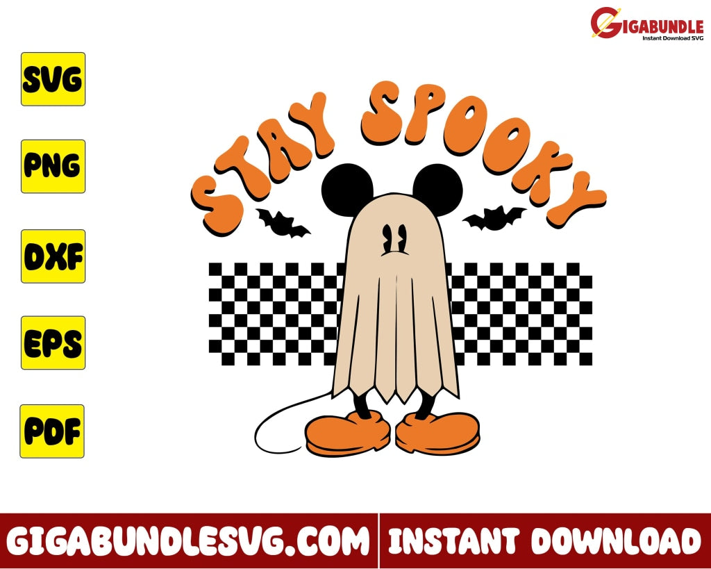 Stay Spooky Svg Mickey Halloween Disney - Instant Download