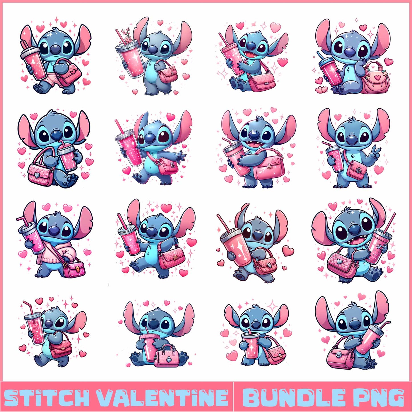 Stitch Valentine Bundle Png – Gigabundlesvg
