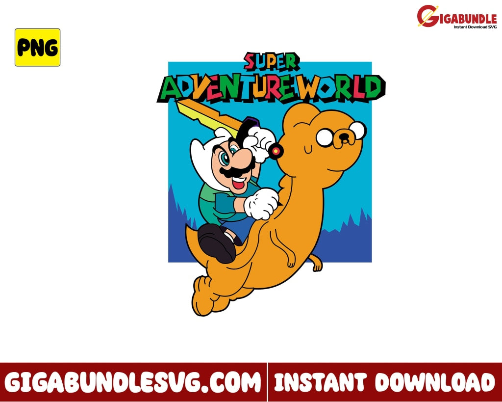 Super Adventure World Png Mario Game - Instant Download