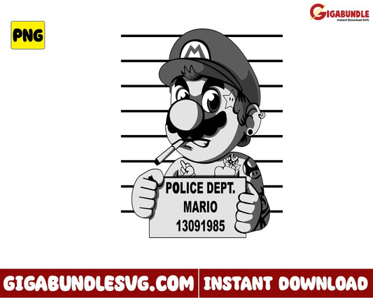 Super Mario Png Cartoon - Instant Download