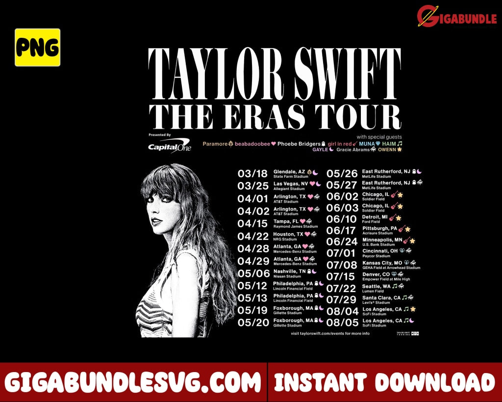 Taylor Swift The Eras Tour Png, The Eras Tour Png, Eras Tour Png, Musi ...