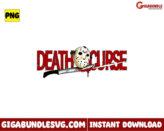 The Death Curse Png Jason Horror Movies Character Halloween - Instant Download