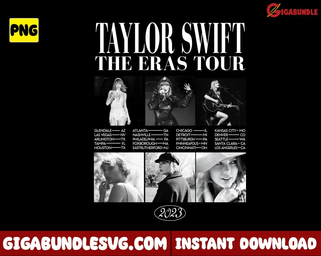 The Eras Tour Png Taylor Swift Swiftie Concert - Instant Download