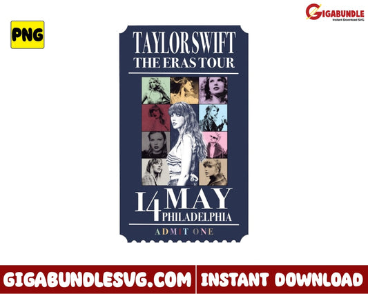 The Eras Tour Vintage Style Png Swiftie Gift Taylor Swift Concert - Instant Download