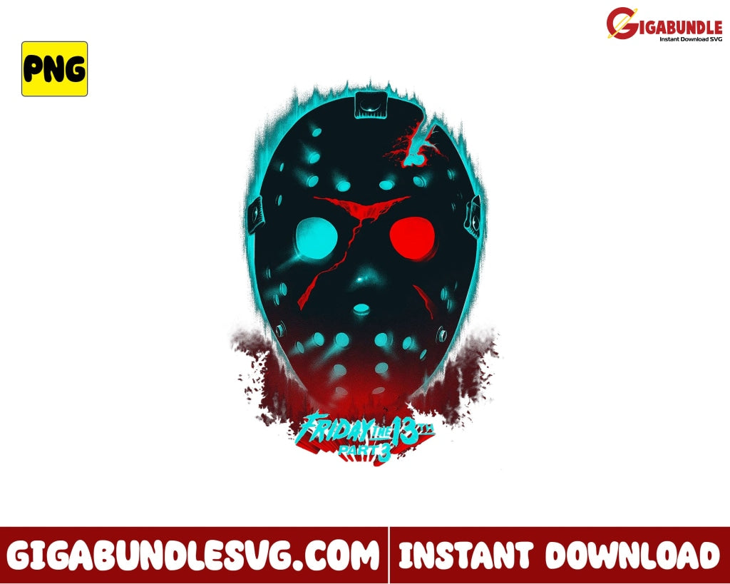 The Friday 13Th Jason Voorhees Png Horror Halloween - Instant Download