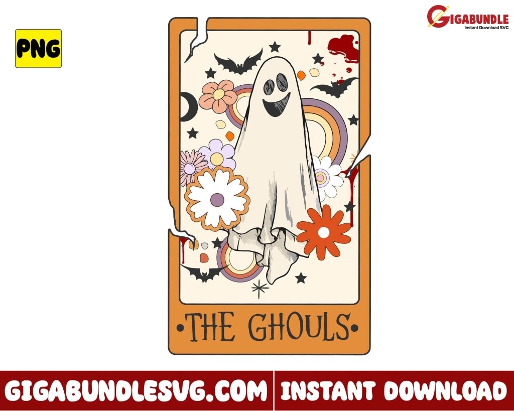 The Ghouls Png Ghost Halloween Tarot - Instant Download