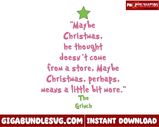 The Grinch Png Christmas Png - Instant Download