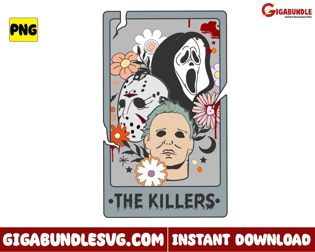 The Killers Png Jason Ghost Halloween Tarot - Instant Download