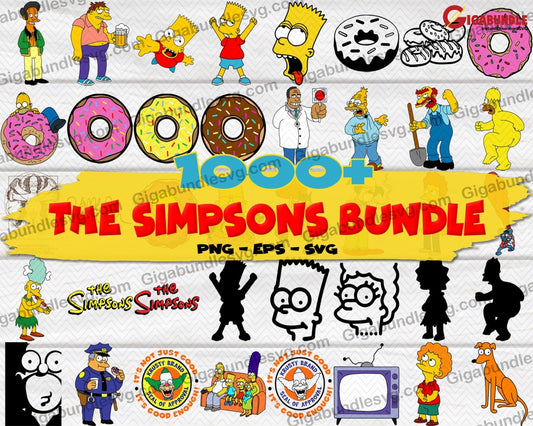 The Simpsons Bundle Svg Png Dxf Eps