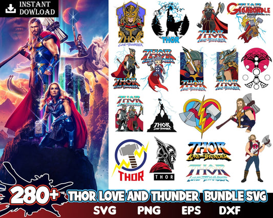 Thor Svg Bundle - Fat Thors Hammer Costume Shirt Ragnarok Helmet Commercial Use Instant Download