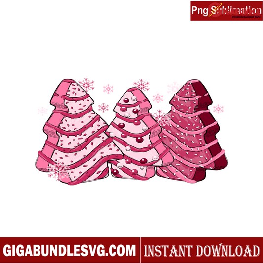 Debbie Cake Pink Christmas PNG