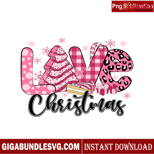 Tree Candy Pink Love Christmas PNG