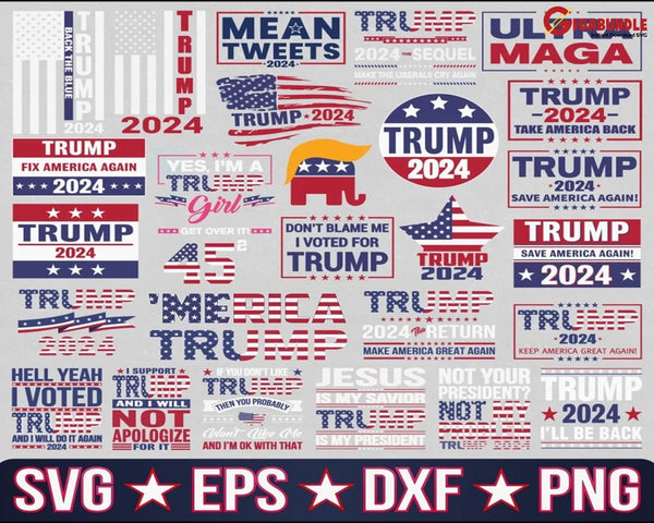 Trump 2024 Svg, Trump Svg, Donald Trump Svg, Trump Flag Svg, Trump 202 ...