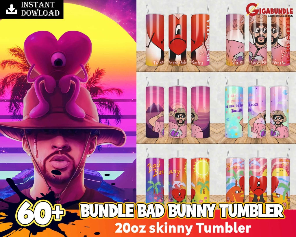 Ultimate 2000+ Bad Bunny Bundle Un Verano Sin Ti Png Svg Digital File El Conejo Malo Design -