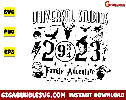 Universal Studios 2023 Svg Minions Harry Potter Disney - Instant Download
