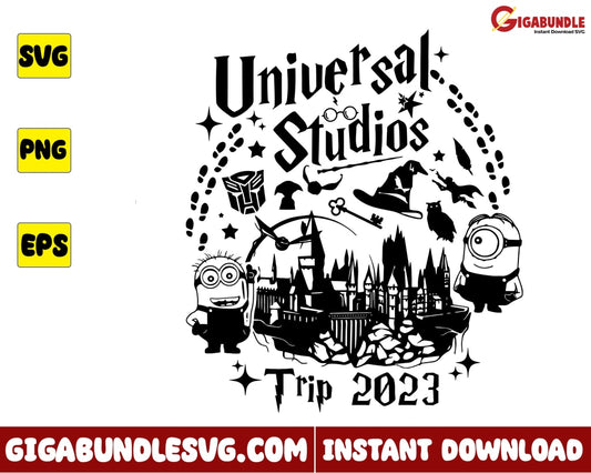Universal Studios Svg Disney Vacation Trip 2023 - Instant Download