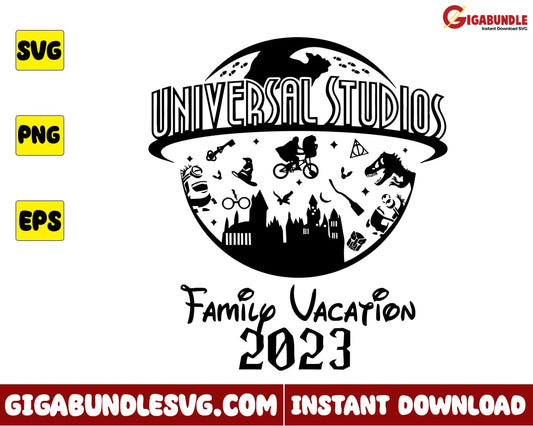 Universal Studios Svg Family Vâction 2023 Harry Potter Disney - Instant Download
