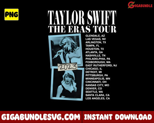 Vintage Taylor The Eras Tour Png 2023 Swiftie Swift - Instant Download