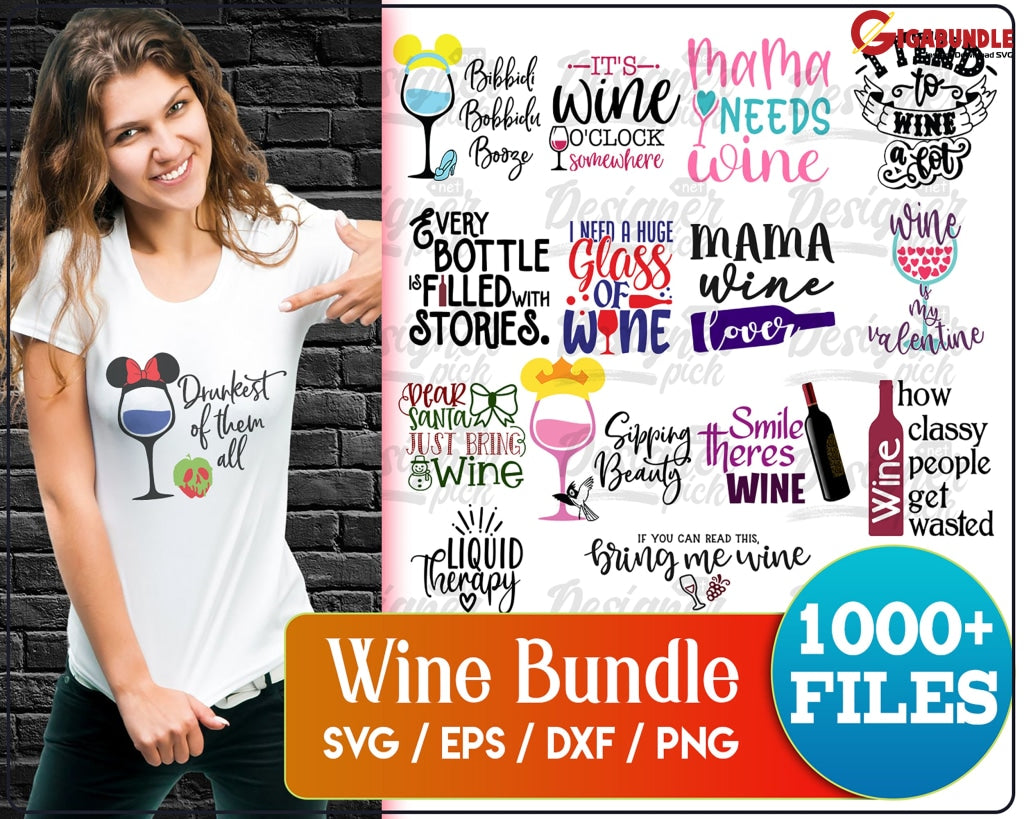 Wine Svg Bundle Quotes Alcohol Drink Funny Sassy Sarcastic