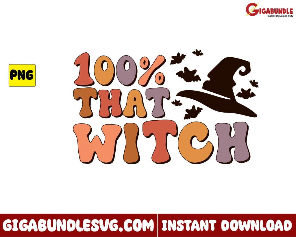 Witch Png 100% That Retro Halloween - Instant Download