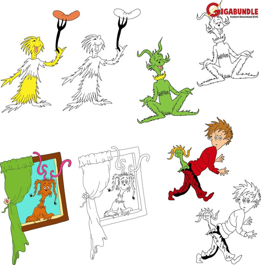 Wokets Svg Dr Seuss Bundle Dr Quotes Png Dxf Eps