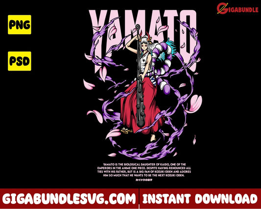 Yamato Png One Piece Anime - Instant Download