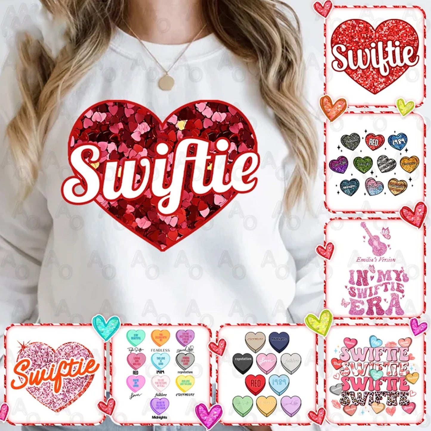 Swiftie Valentine Png, Cute Romantic Valentine'S Day Png, Heart Love Retro Png