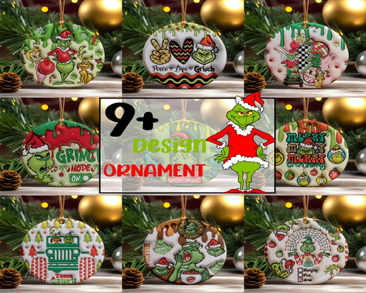 9+ Files 3D Inflated Christmas Ornament Sublimation PNG