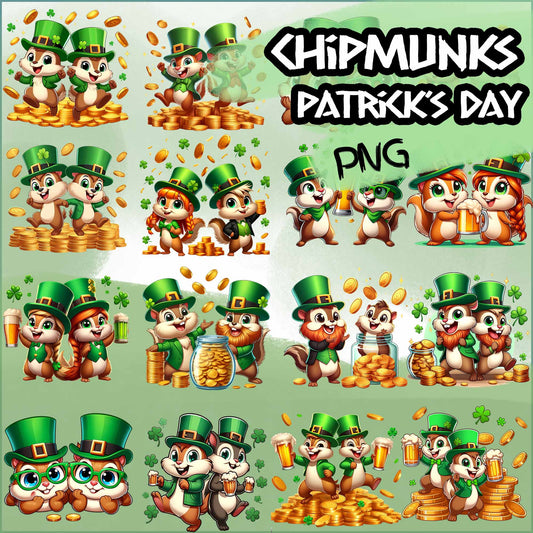 Chipmunks patrick's day png, Disney Patricks Day Png