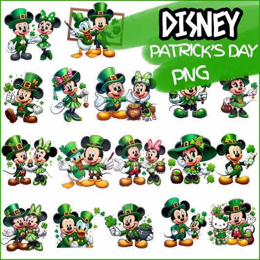 Mouse and Friends Saint Patricks Day Png