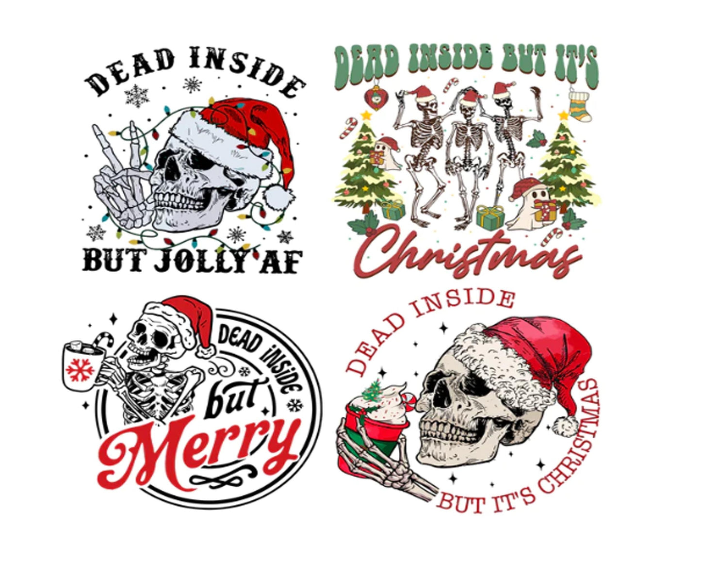 Dead Inside But Christmas PNG