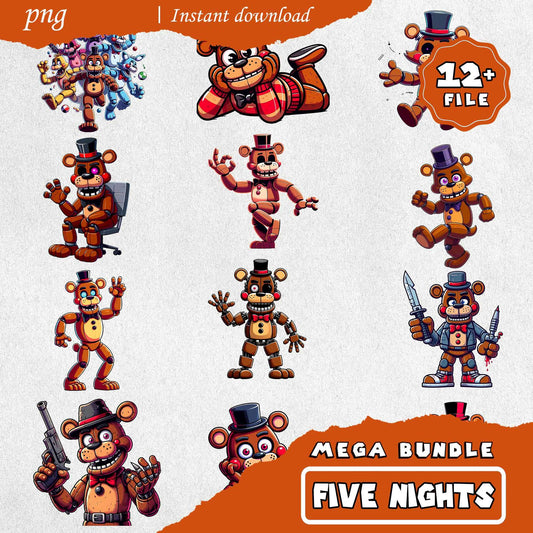 Five Nights at Freddys Png Bundle, Gaming Png