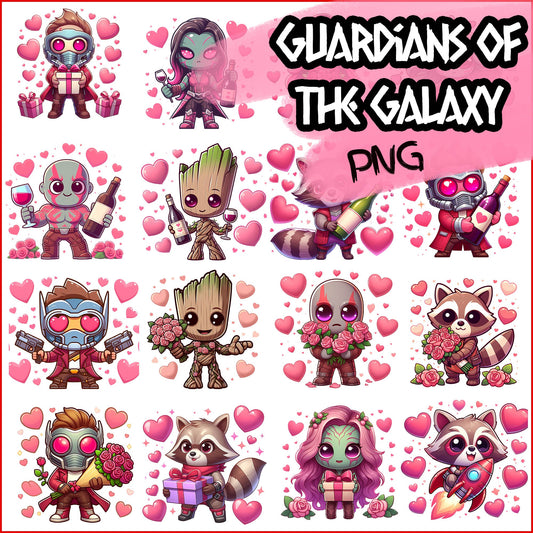 Guardians of the Galaxy love Valentine Bundle Png