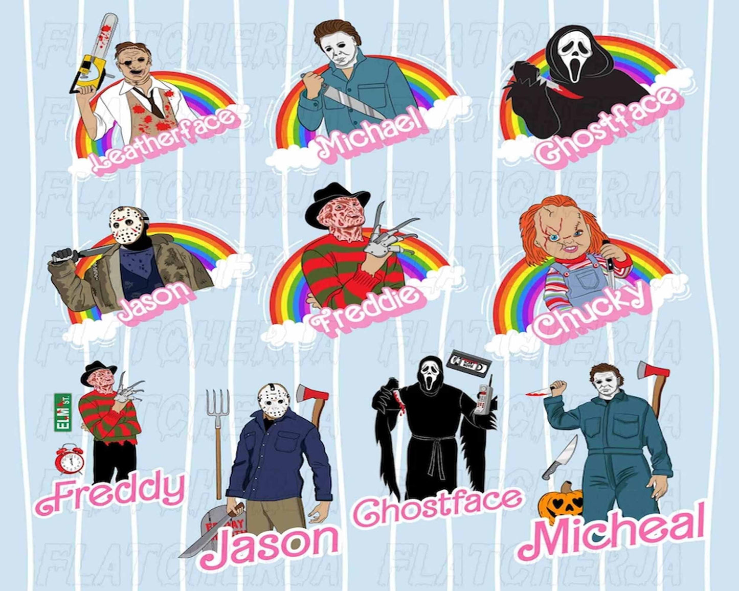 New Horror Dolls PNG Set - Horror Characters PNG
