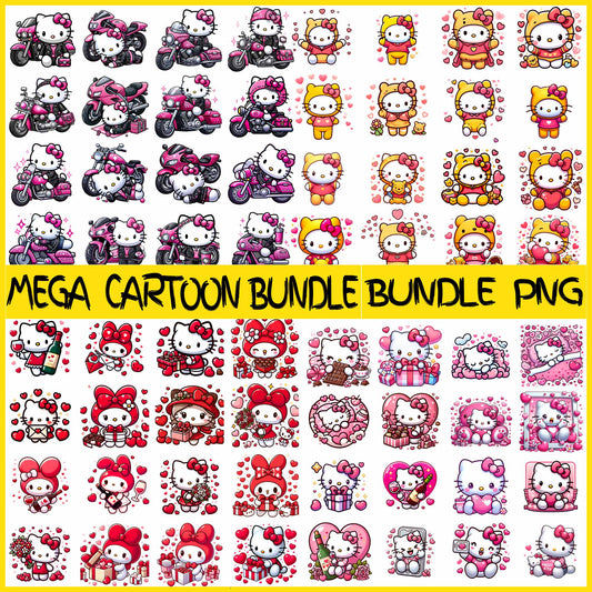 Mega Kitty Valentine Png Bundle, Happy Valentine Png