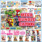 Mega 100 Days of School Cartoon PNG, 100th Day PNG
