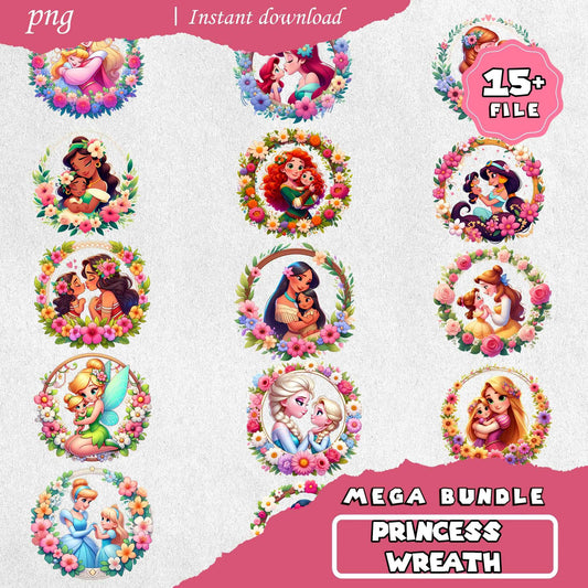 Disney Princess Wreath Bundle Png