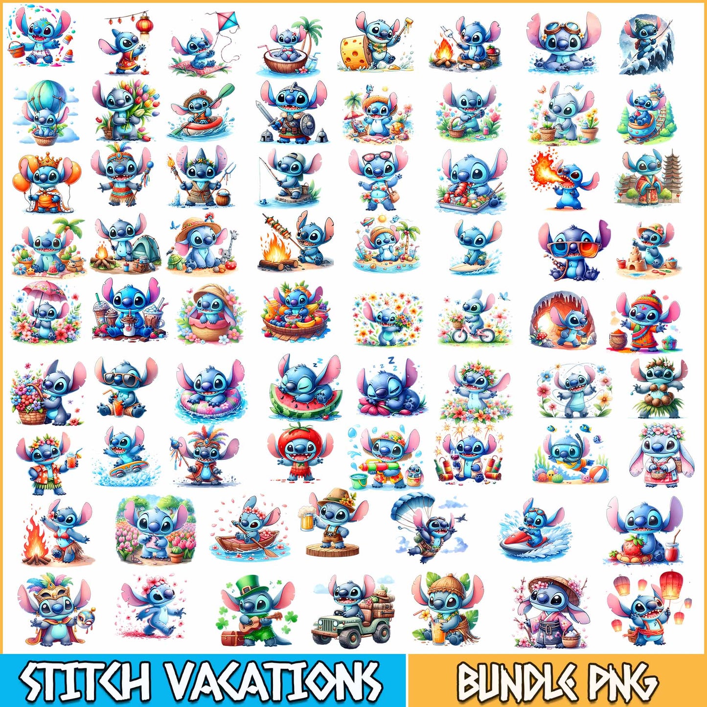 Mega Stitch Disney Png- Digital Download