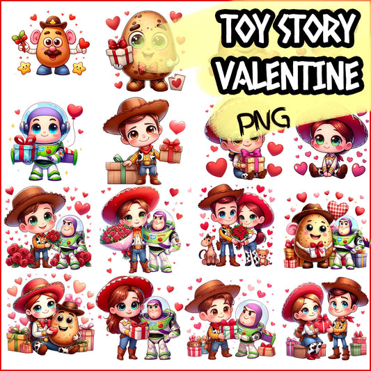Toy story  Valentine Png Bundle, Disney Valentine Png