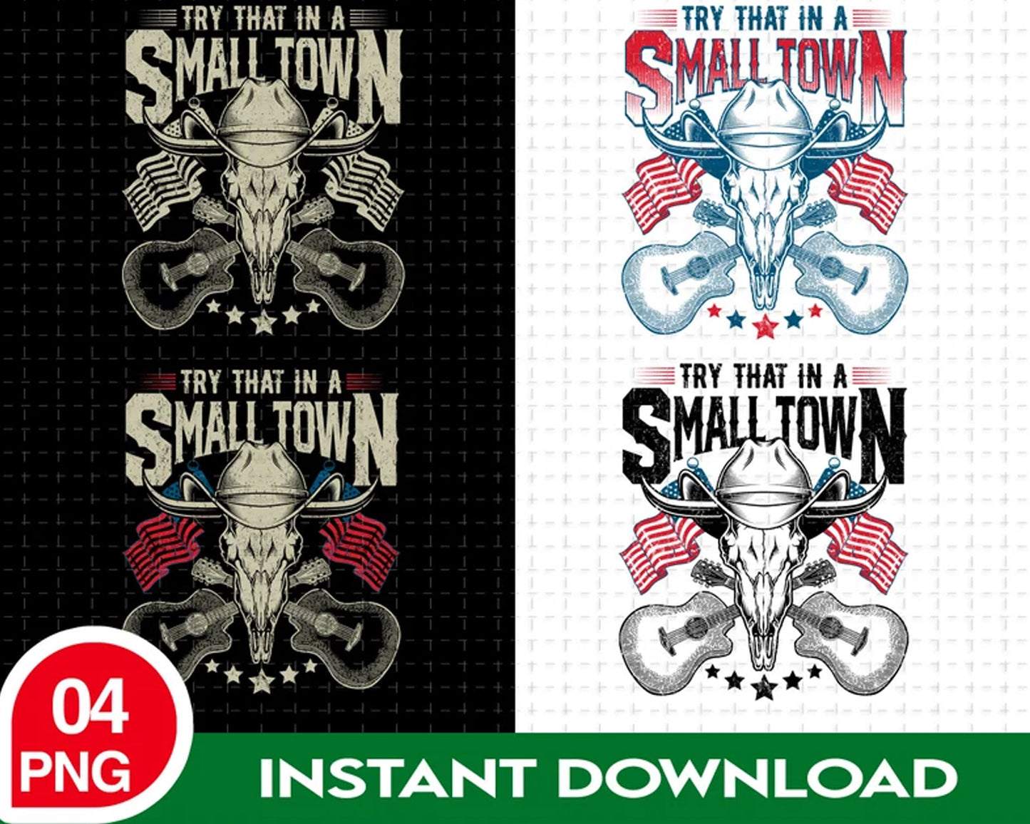 4Try That In A Small Town Bundle PNG Files For Sublimation, American Flag Png, Jason Aldean PNG, Country Music PNG.