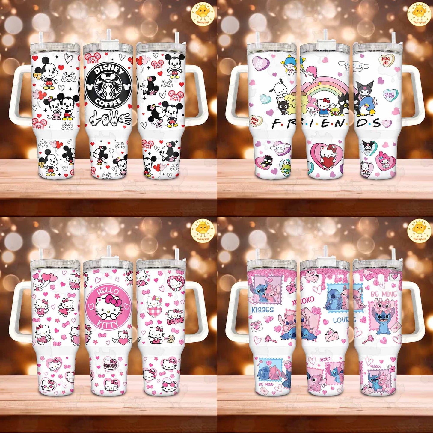 Cartoon 40 OZ TUMBLER BUNDLE