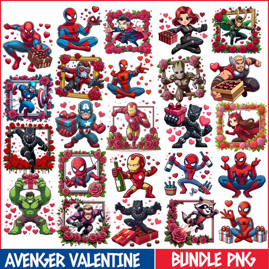 Bundle Avenger Valentine  Png