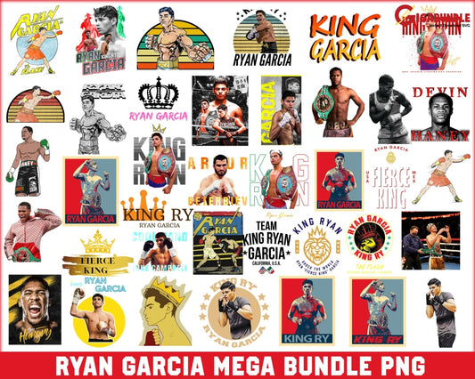 Bundle Ryan Garcia Png Digital Boxing Bootleg Tee Instant Download