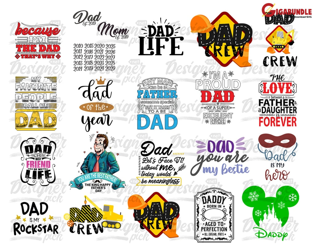 Fathers Day Svg Bundle Dad Daddy Best Whiskey Label Happy Sublimation Cut File Cricut Silhouette