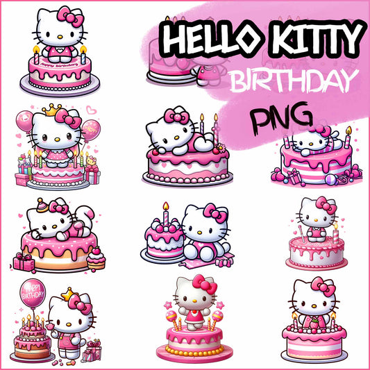 Kitty Birthday Bundle Png