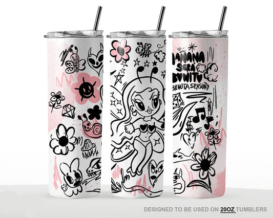 Manana Sera Bonito Tumbler Digital Design png,Karol g 20oz tumbler png, Instant download