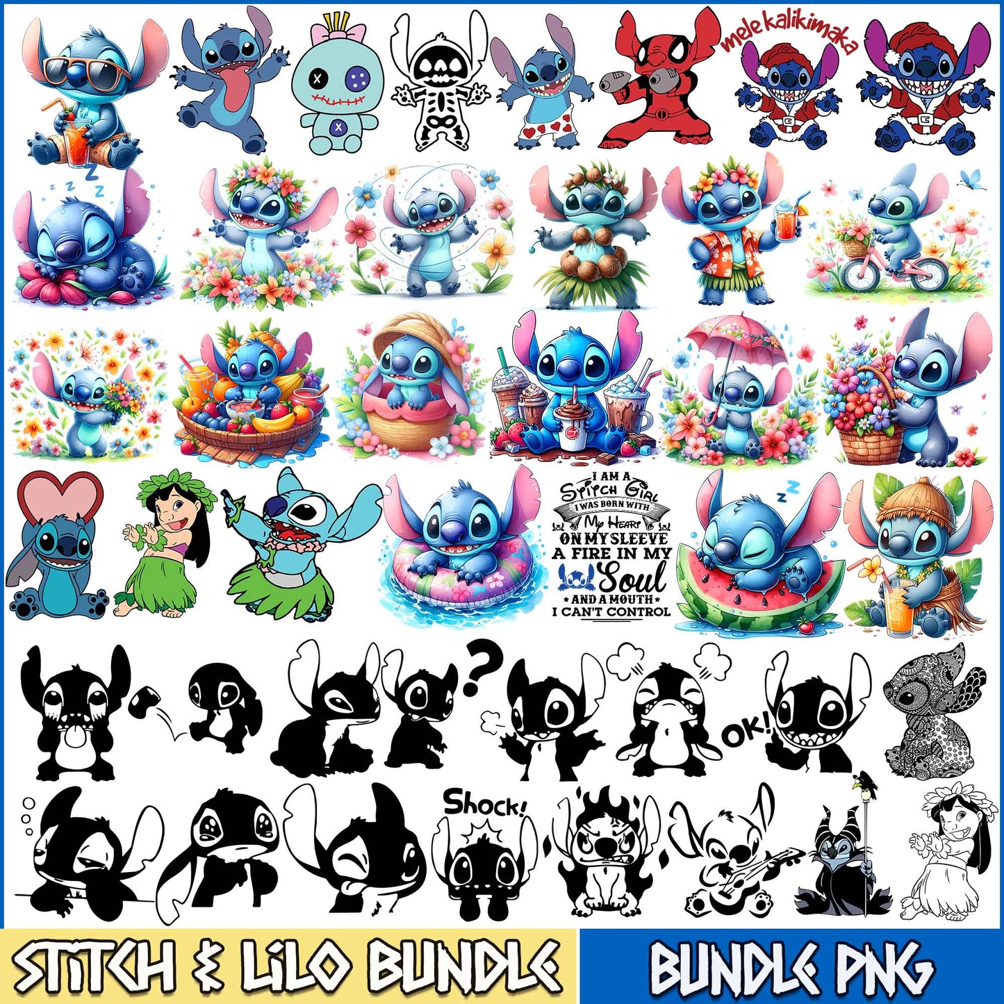 New Stitch Disney Png- Digital Download